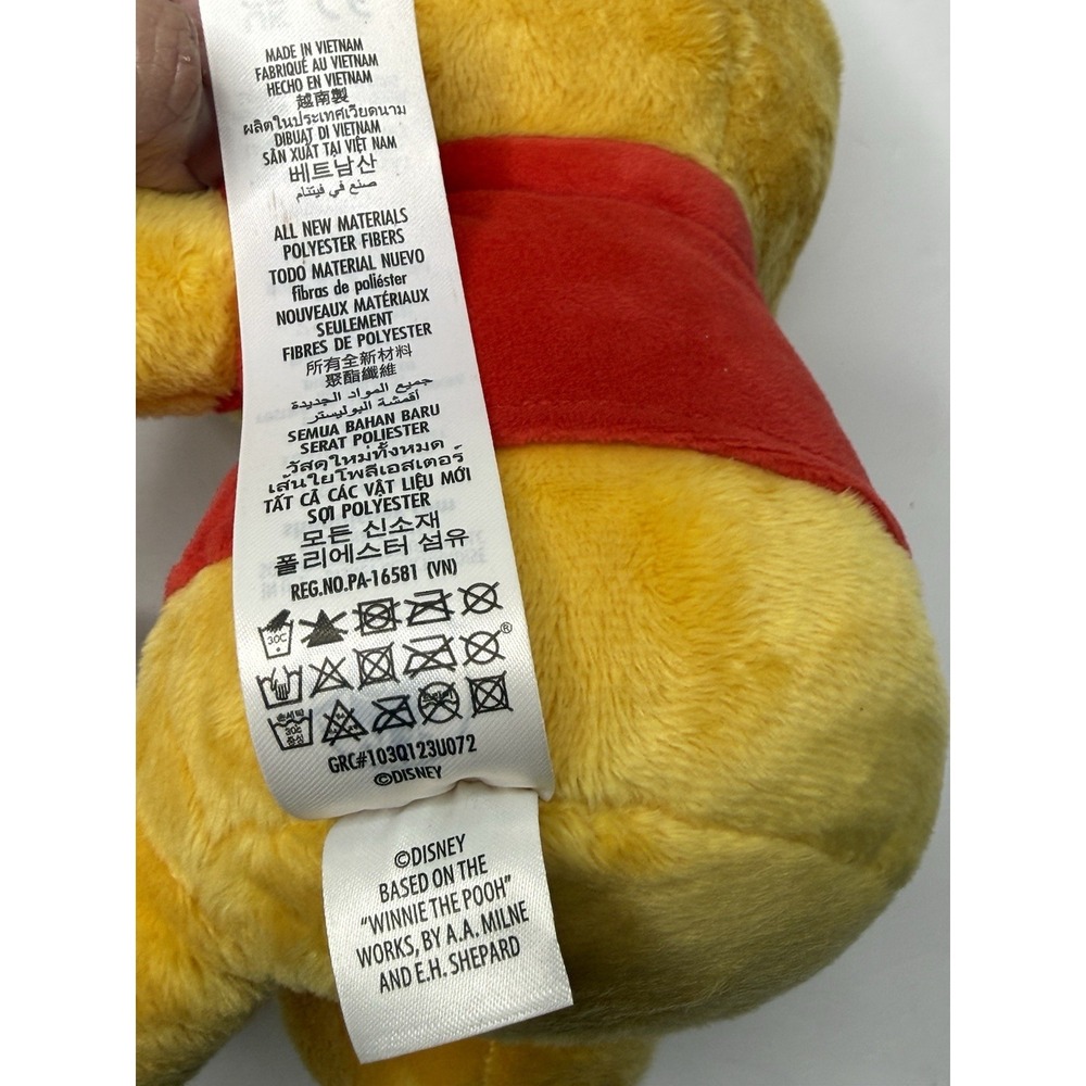 Walt Disney World Winnie The Pooh 11 inch Big Feet Head Plush Doll Bear Baby New - Picture 5 of 10